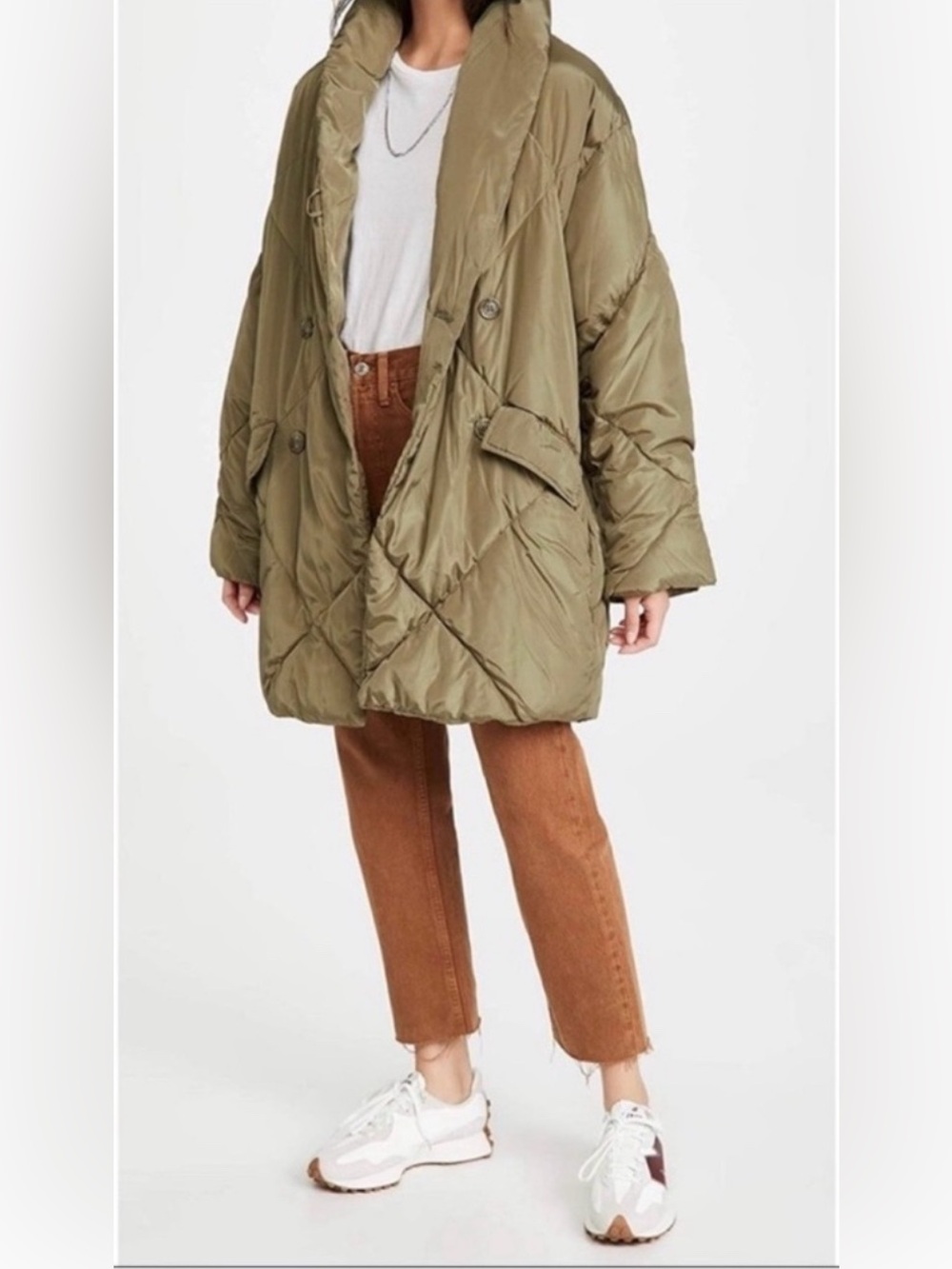 Free People PUFFA Oversized Quilted Puffer Coat! NWOT